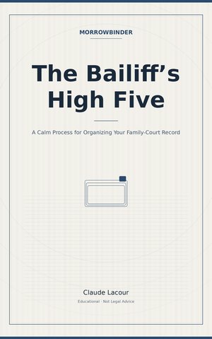 Cover of The Bailiff’s High Five: A Calm Process for Organizing Your Family-Court Record